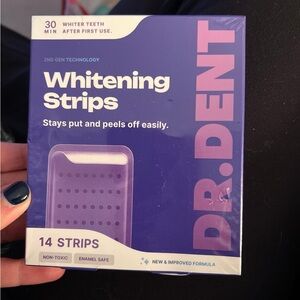 DRDENT Purple Teeth Whitening Strips - 7/21 Whitening Sessions Safe for Enamel